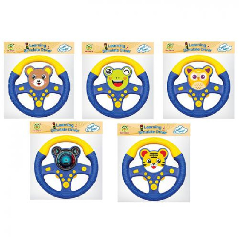 Кермо 20см, музика, звук, світло, кріплення на присосках, 5 видів, на бат-ці, у п/е, 23-26-5см /48/