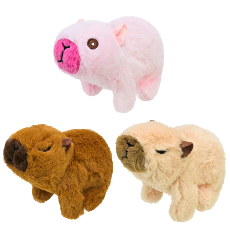 М'яка інтерактивна капібара ходить, звук, рухає носом 3 мікс 14*7*12см /140/