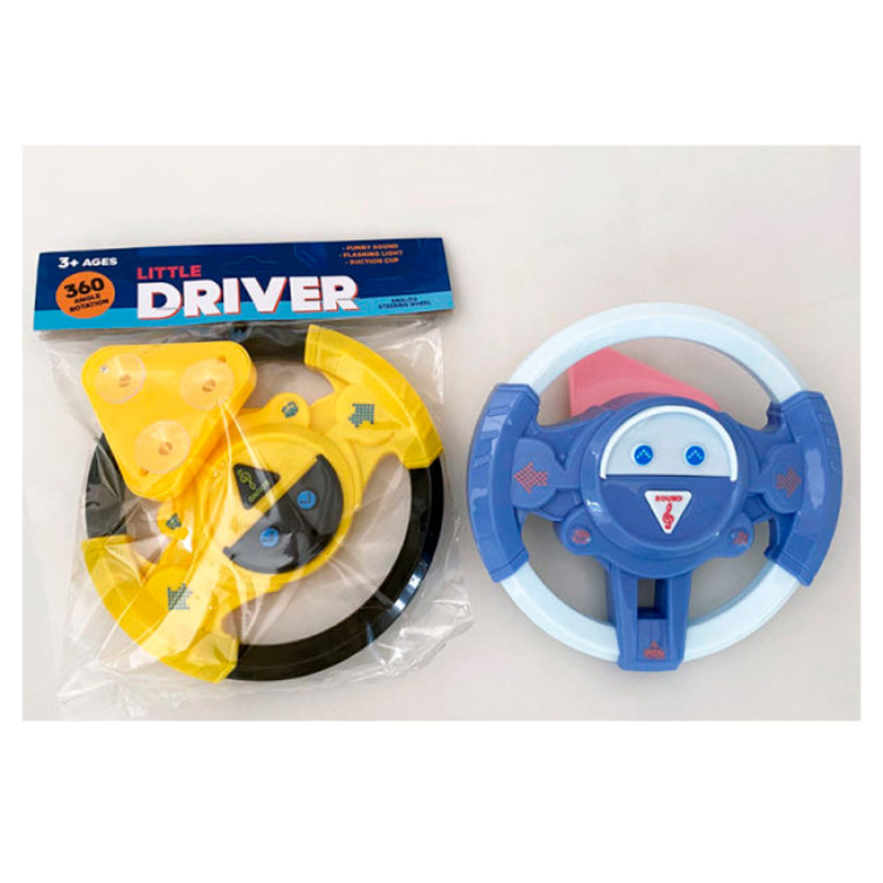 Кермо 19см, звук, кріплення з присосками, 2 кольори, на бат-ці, у п/е 22-24-4,5см /64/