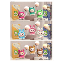 Нічник 22см, світло-2режими, акум, USBзарядне, 3 види по 3 кольори, в кор-ці, 9-18-9см /60/