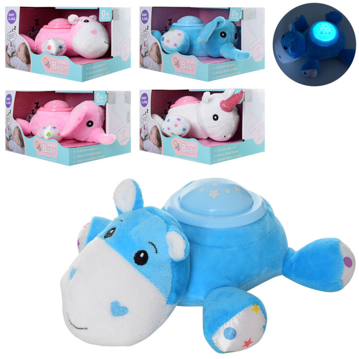 Нічник 20см, муз, світло, 5в(тварини), на бат-ці, в кор-ці, 21,5-13-16см /24/