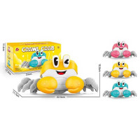 Музична іграшка краб, 22,5см, музика, ходить/танцює, 3 кольори, на бат-ці, в кор-ці, 23-11,5-12,5см