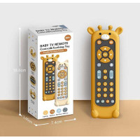 Пульт звуки, мелодії, озвучення цифр англійською, іспанською та французькою мовою, підсвічування, гумовий чохол, в кор. 9,5*3,4*18 см /96/