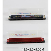 Губна гармошка 2 кольори,у футлярі 18*3*4см /480-2/