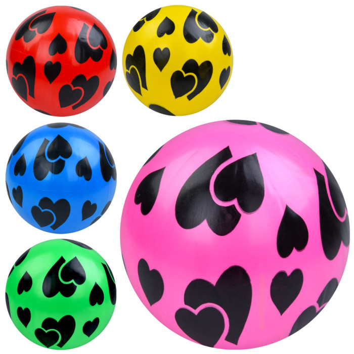 М'яч дитячий 9 дюймів, ПВХ, 57-63г, 5кольорів, 1вид, /24/240/10шт в п/е