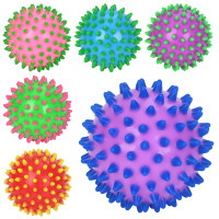 М'яч масажний 7см, ПВХ, 6кольорів /100/