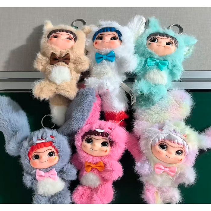 Аксесуар для сумки WK, 20см, фігурка (плюш) 16см, пакет-сюрприз, мікс видів, в кор-ці(розібрана), 14,5-9-12см /48/