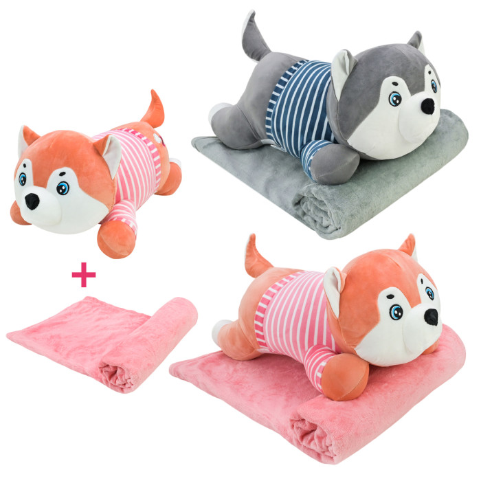 М'яка іграшка іграшка з пледом 60 см 2 мікс /30/