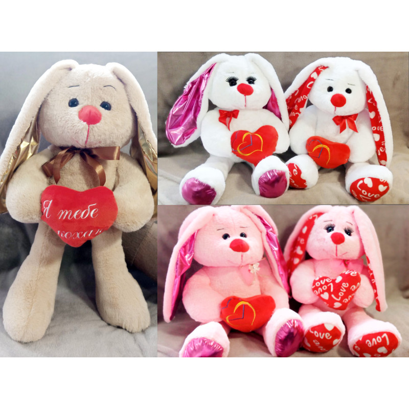 М'яка іграшка зайчик Анюта