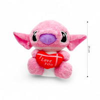 М'яка іграшка стіч рожевий з серцем 25см М'яка іграшка стіч рожевий з серцем 25см