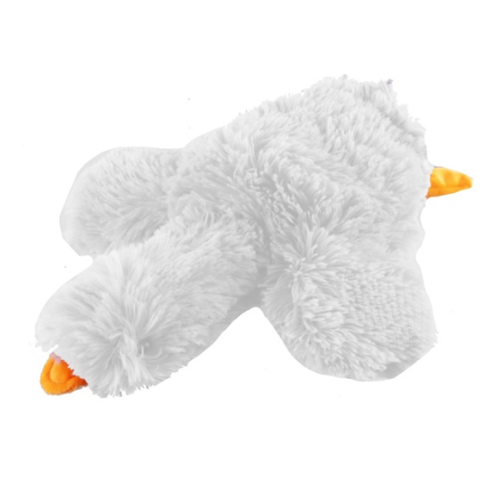 Іграшка м'яконабивна БОЙВИЙ ГУСАК, ШИЯ ЧИ ЛАПИ? БІЛИЙ 40 см, травка