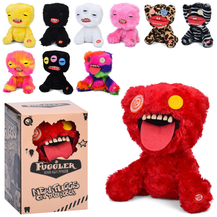 М'яка іграшка монстр, 24-22-13см, музика, рухливий/танцює, 10видів, на бат-ці, в кор-ці, 14,5-23-13,5см /20/
