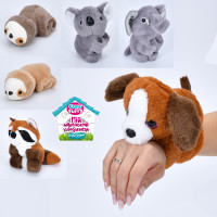 Браслет 22см, тварина 15см плюш, мікс видів, у п/е, 11-16-7см /96/