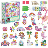 Алмазна мозаїка адвент-календар, 24 брелоки, 24 кріплення, 2 таці, 2 стилуси, в кор. /60-2/