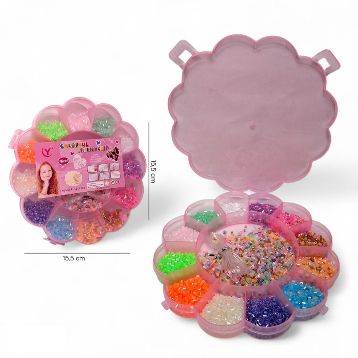 Набір з бісером в рожевому боксі 035-97