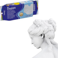 Пластилін скульптурний на основі  глини 250 г білий W250 /72/