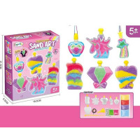 Набір для творчості  6 кольорів, глітер, світиться у темряві, інструменти, 6 пляшечок, в кор. 18*5*21 см /36/