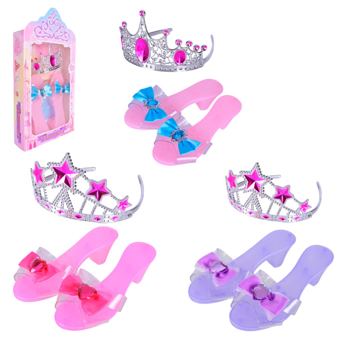 Аксесуари для дівчат  мікс 2 кольорів, туфельки, аксес  кор. 18*28*5см /120-2/