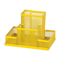 Прибор настільний 150x100x100мм металевий, жовтий