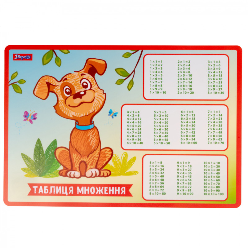 Підкладка для столу 1 Вересня табл. множ. 