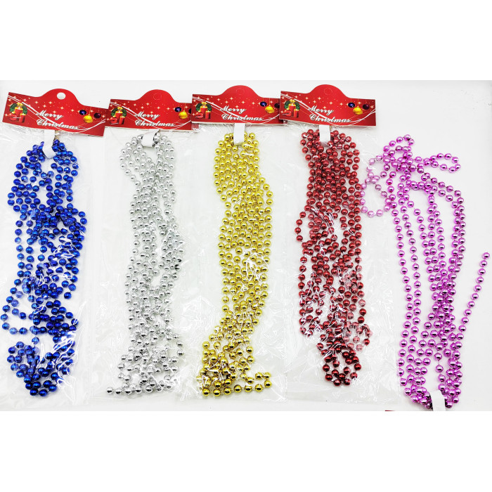 Намиста на ялинку 7,5мм*2,7м,5кол.(36*12)