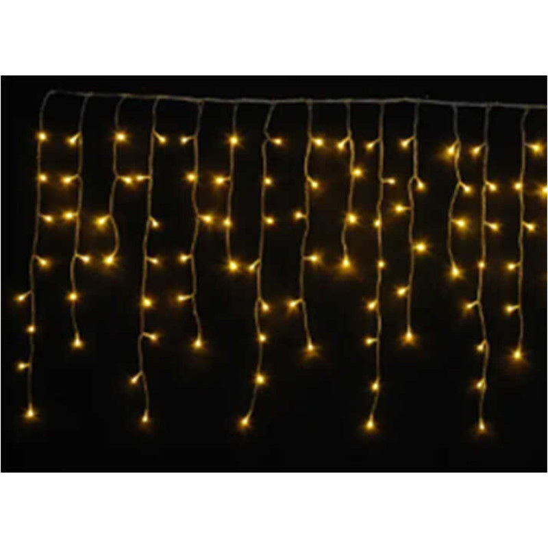 Гірлянда 6.2 метри, шторка, жовте світло, від USB, 8 режимів, у кор. /100/ Гірлянда 6.2 метри, шторка, жовте світло, від USB, 8 режимів, у кор. /100/
