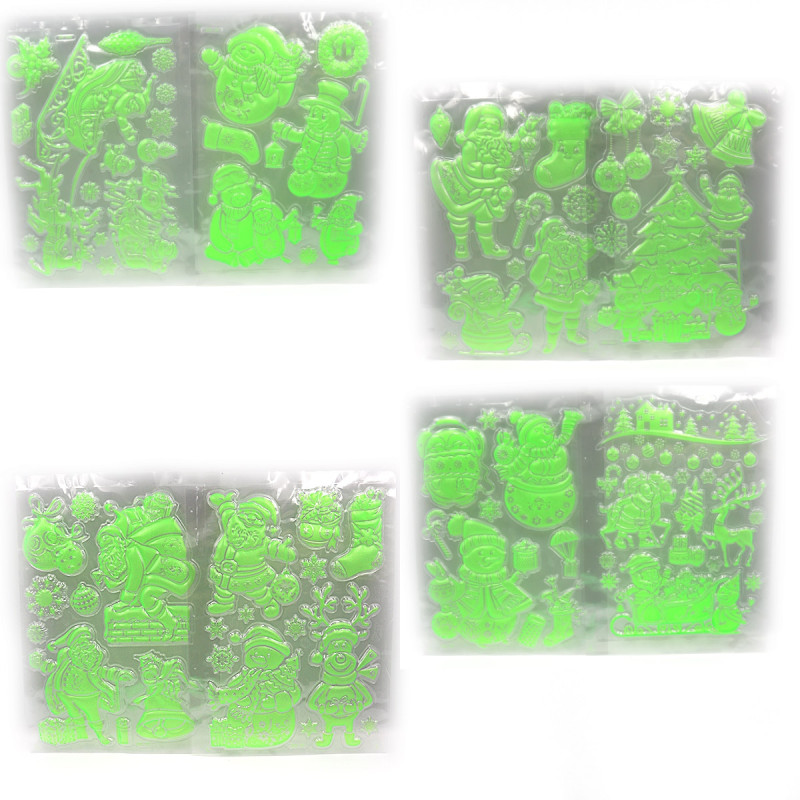 Наклейки светящ.в темноте пластик 