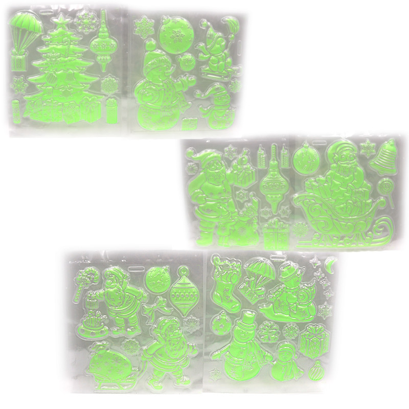 Наклейки светящ.в темноте пластик 