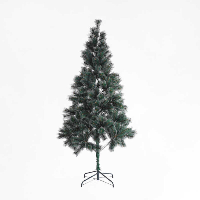 Ялинка штучна висота 115 см, розбірна, прикрашена глітером, в кор. /1/