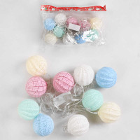 Гирлянда “Шарики”, 10 лампочек, 2 метра 50 см, мультиколор, в пакете /100/ Гирлянда “Шарики”, 10 лампочек, 2 метра 50 см, мультиколор, в пакете /100/