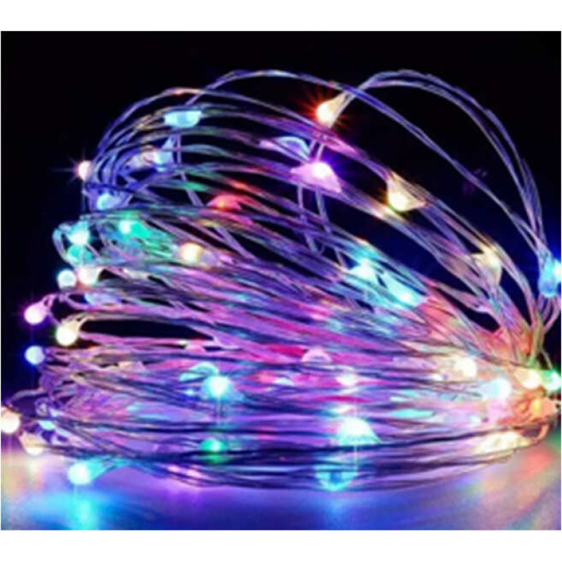 Гірлянда світлодіодна, 20м, на батарейках, біле світло, у кор. /100/