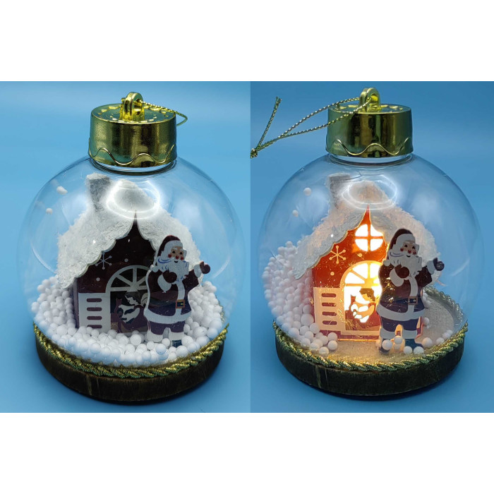 Іграшка на ялинку світиться LED 