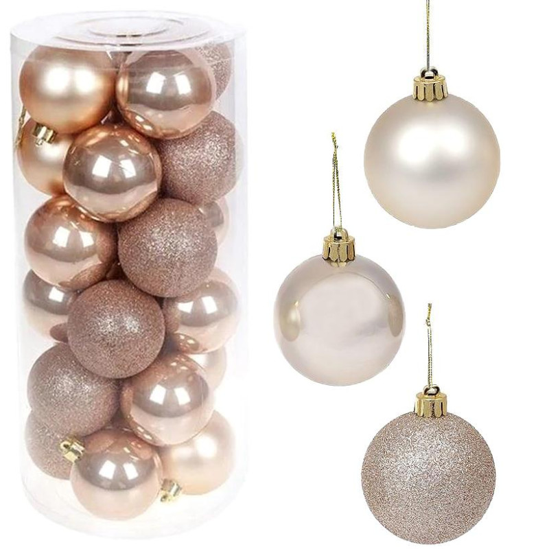 Набір кульок 24 штуки D6см Набір кульок 24 штуки D6см