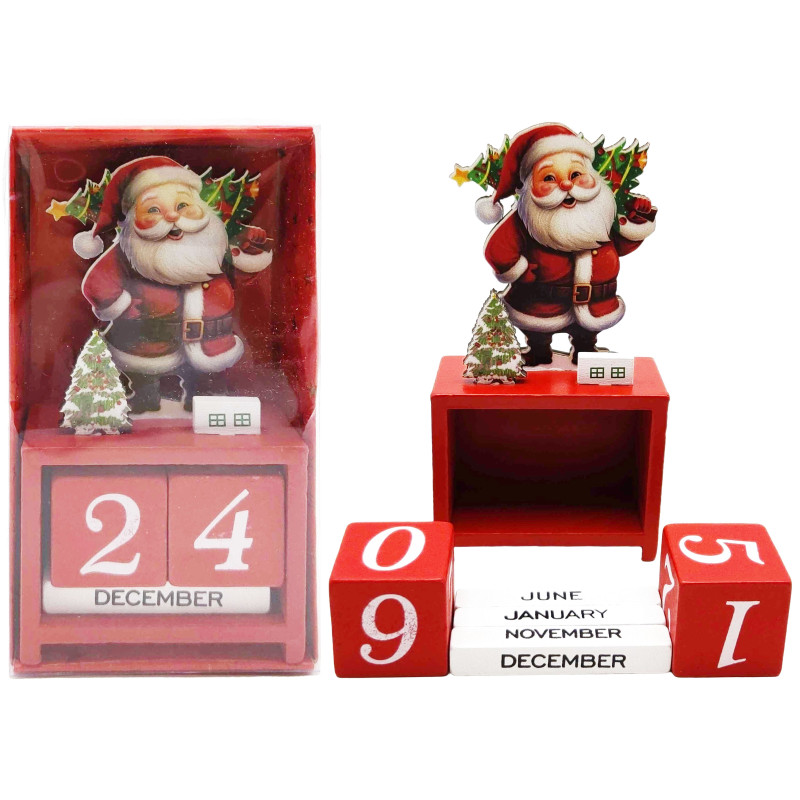 Вічний календар настільний дерев'яний 