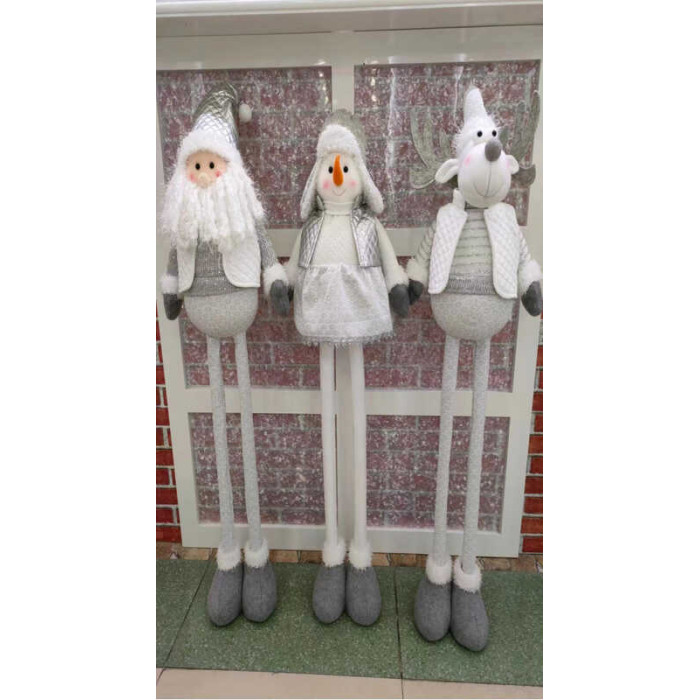 Новорічна декоративна іграшка 3 види, макс. висота 98 см, мін. висота 50 см, в п/е,  МІКС ВИДІВ /24/