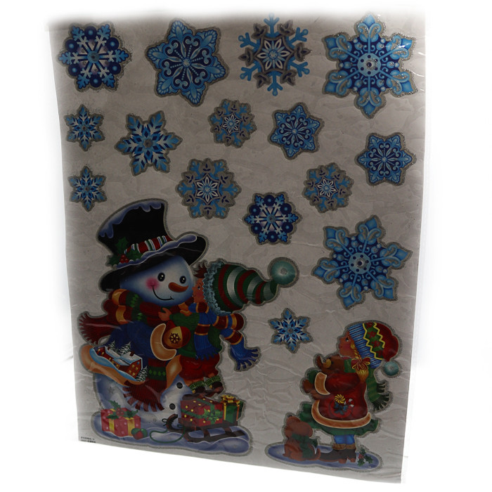 Наклейки/окон силикон с глиттером 