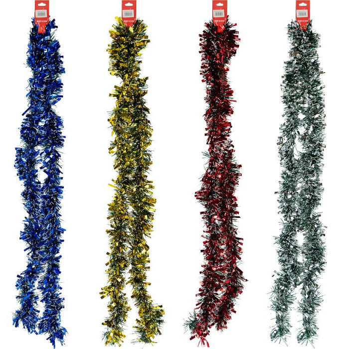 Дощик кольоровий 2м D9см 6279-13 по 10шт в уп. //