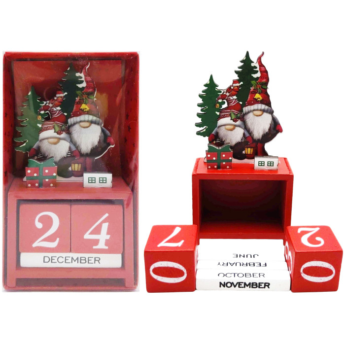 Вічний календар настільний дерев'яний 