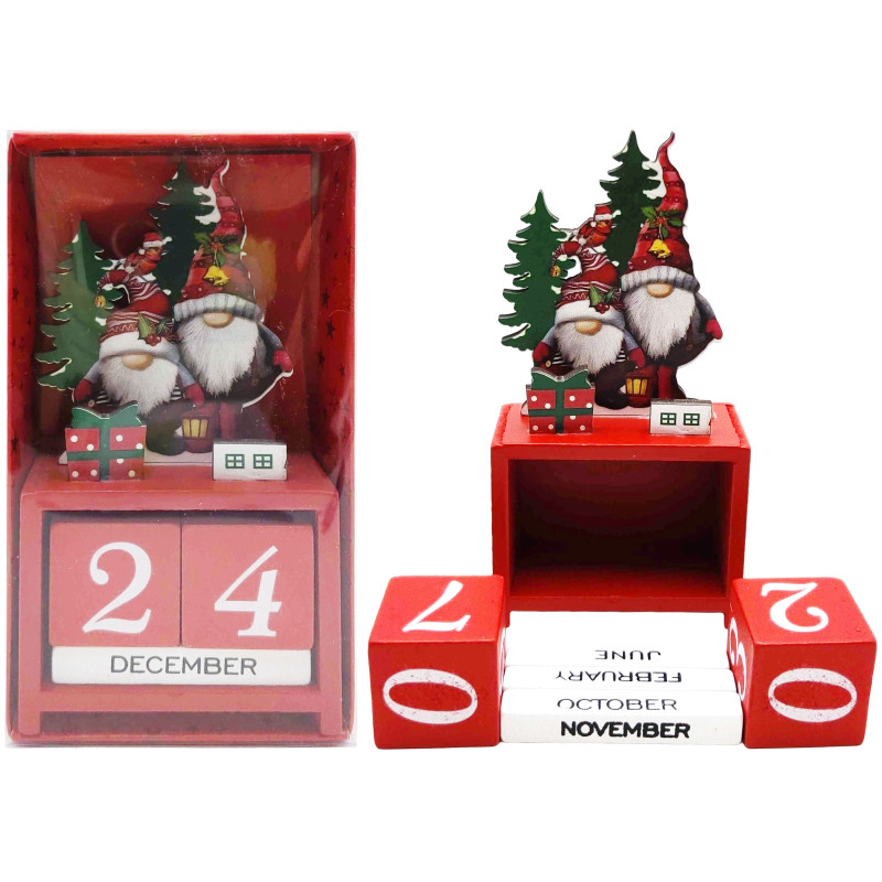 Вічний календар настільний дерев'яний 