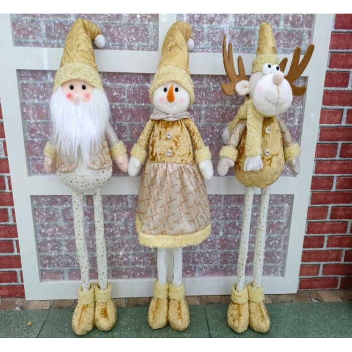 Новорічна декоративна іграшка 3 види, мін. висота 45 см, макс. висота 72 см, МІКС ВИДІВ, в п/е  /24/