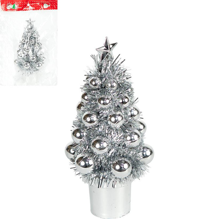 Ялинка 20см з кульок та дощику 