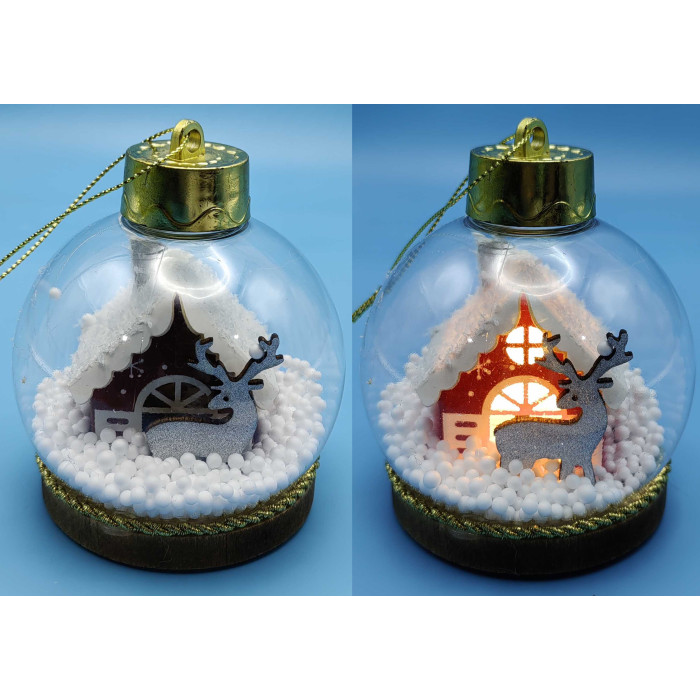 Іграшка на ялинку світиться LED 