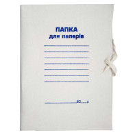 Папка на завязках JOBMAX, А4, картон , клееный клапан 10шт в упак. /50/500/