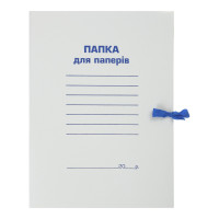 Папка на завя`зках А4, картон 0,35 мм , клеєний клапан, ціна за 5 шт. //