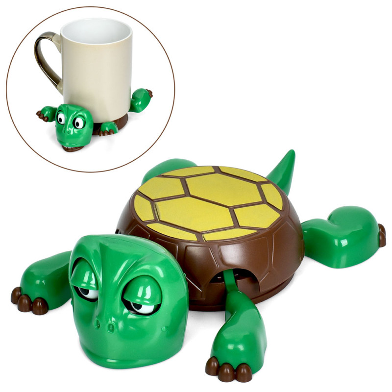 Гра черепаха, 17см, підставка під чашку, реагує на навантаження, рухливі деталі, у п/е 15-17-5см /200/