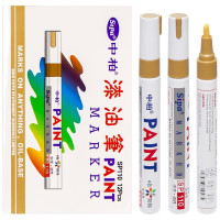 Маркер золотий, масляний, водостійкий SP-110 PAINT 12 шт в наборі (1296-12)