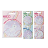 Блок для нотаток MAGIC UNICORN, з кл.шаром, діам. 70 мм, 30 арк, ціна за 2 шт. // Блок для нотаток MAGIC UNICORN, з кл.шаром, діам. 70 мм, 30 арк, ціна за 2 шт. //