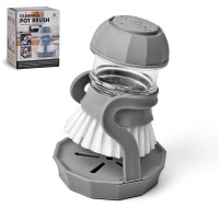 Щітка для миття посуду з резервуаром для миючого засобу 12*9.5*12см R91750 /100/