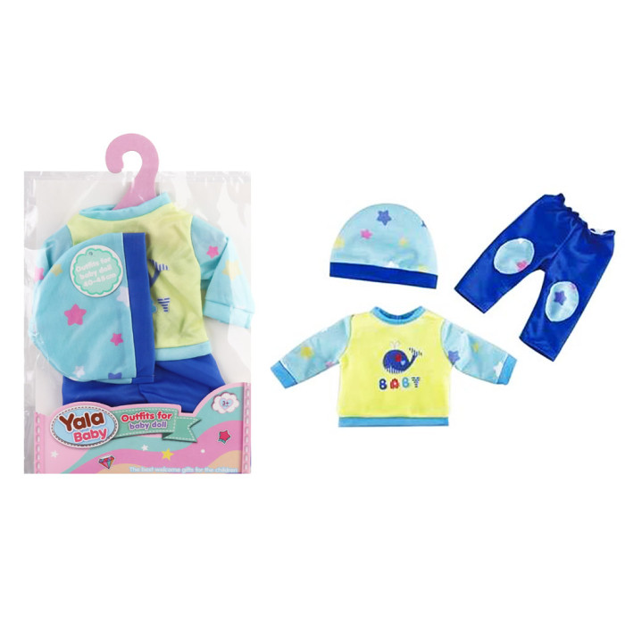 Одяг для ляльок шапочка, кофтинка, штанці, в п/е /120/