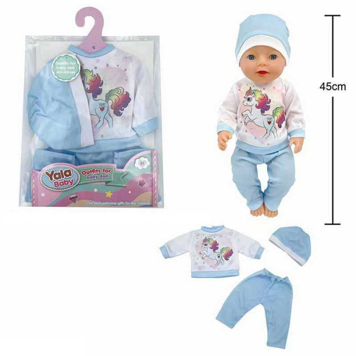 Одяг для пупса костюм, шапочка, для ляльок зростом 40-45 см, у п/е/ 120/